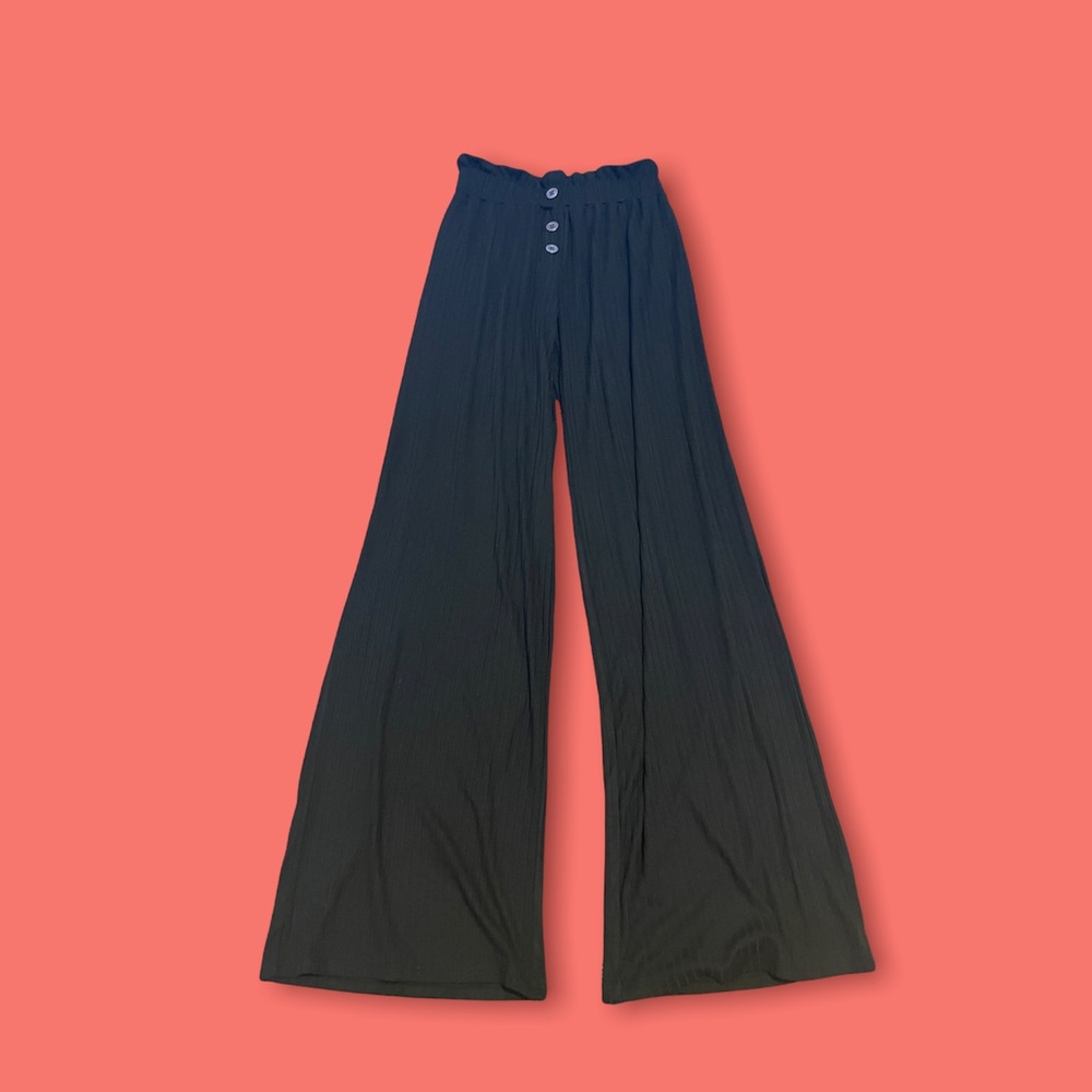 Ribbed high waisted pants